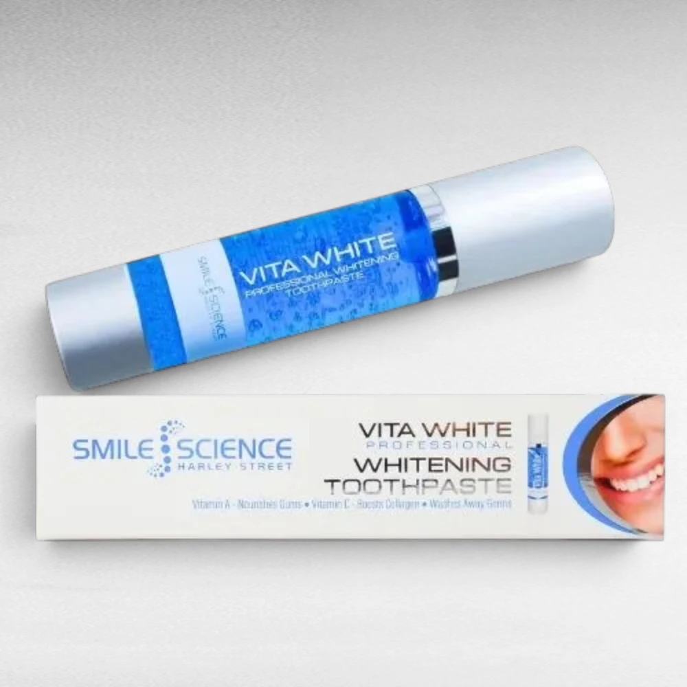 Smile Science Harley Street Vita White whitening toothpaste for daily maintenance