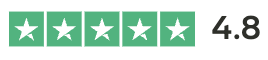 Trustpilot 4.8 star rating