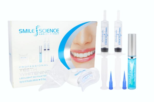 Smile Science Harley Street professional teeth whitening kit for fast results at home