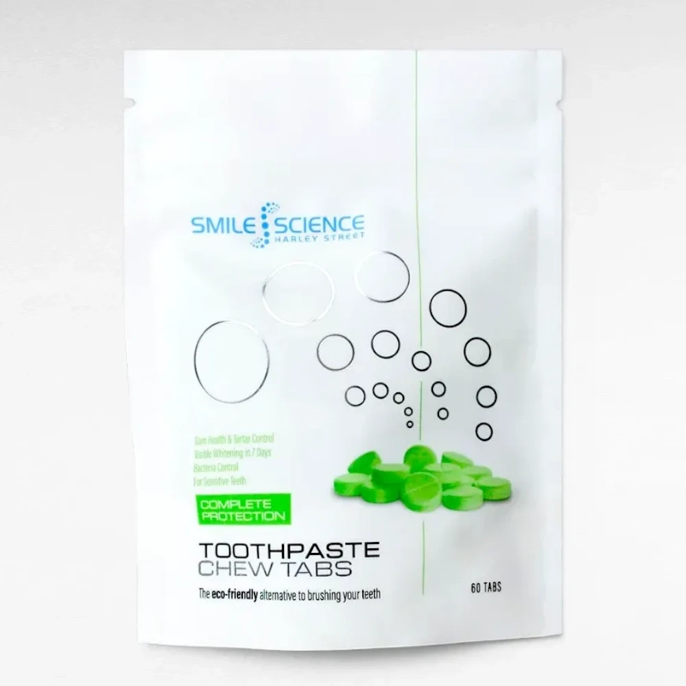 Smile Science Harley Street toothpaste tablets for complete protection and whitening