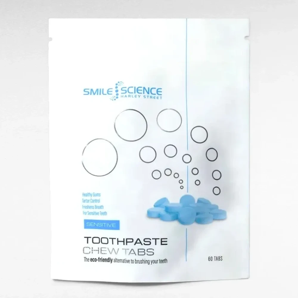 Smile Science Harley Street toothpaste tablets for sensitive teeth whitening