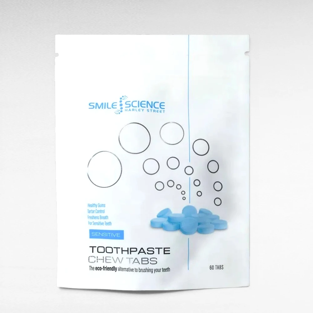 Smile Science Harley Street toothpaste tablets for sensitive teeth whitening