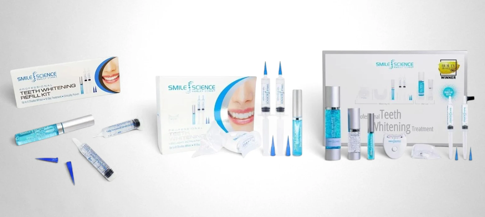 Smile Science LED Whitening Kit, Refill Kit and Complete System teeth whitening kits